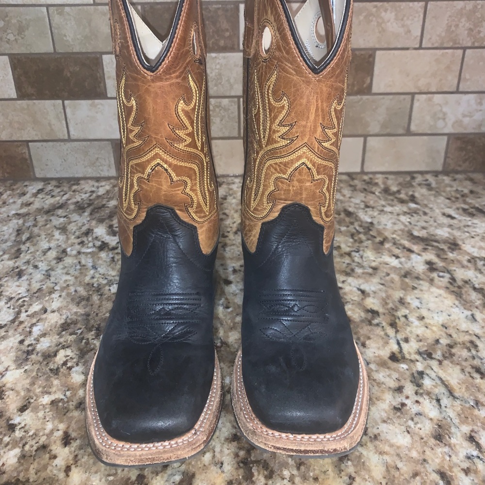 Boys Black Cowboy Boots